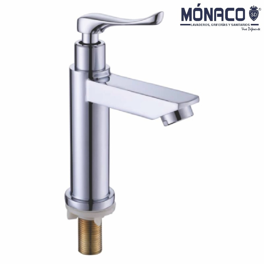 Llave de Lavatorio Trebol Grazia Baja Plata Cromada - MOLDOVA